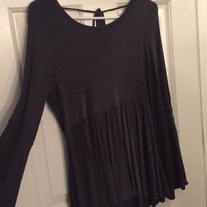 Soft and sexy bell sleeve top